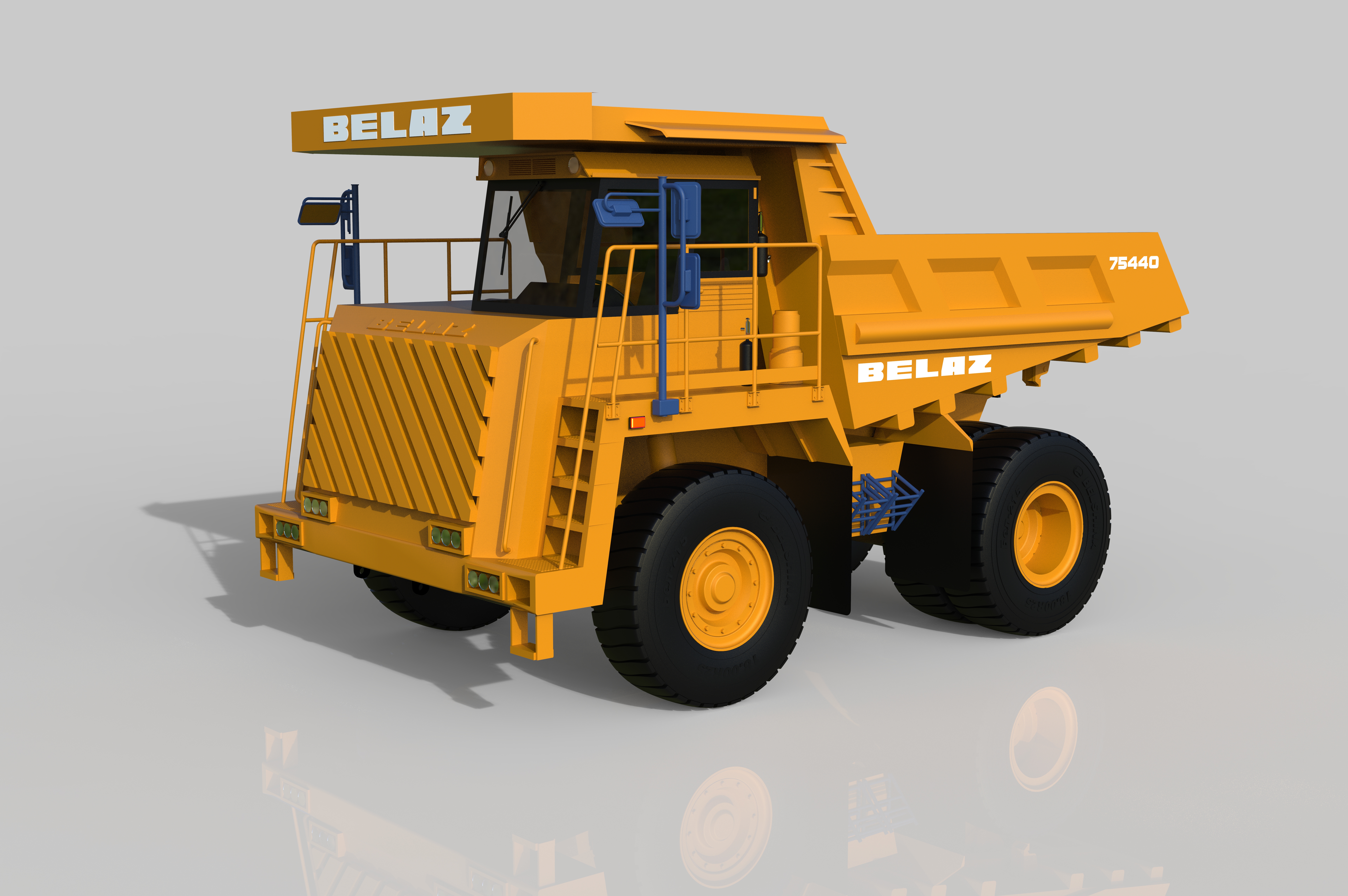 54-贝拉兹75440卡车 3d模型图纸